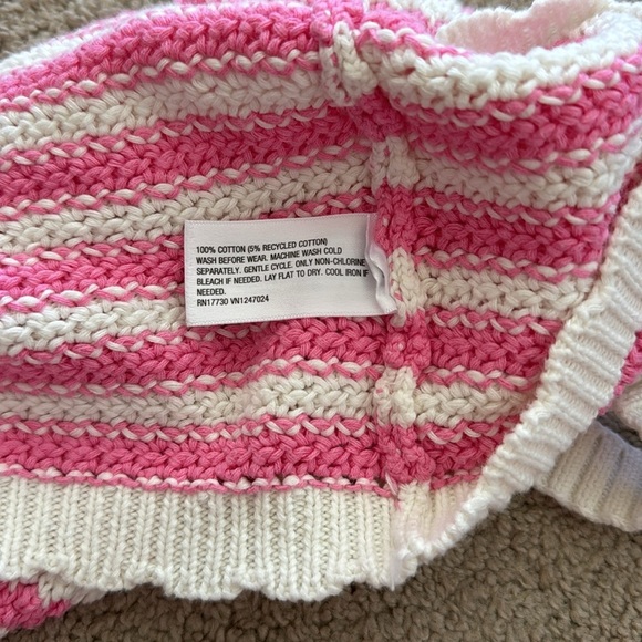 Cat & Jack Crochet Striped Tank Top - Picture 4 of 4